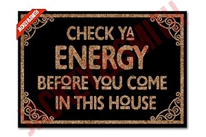 Welcome Mat Check Ya Energy Door Mats for Home Entrance