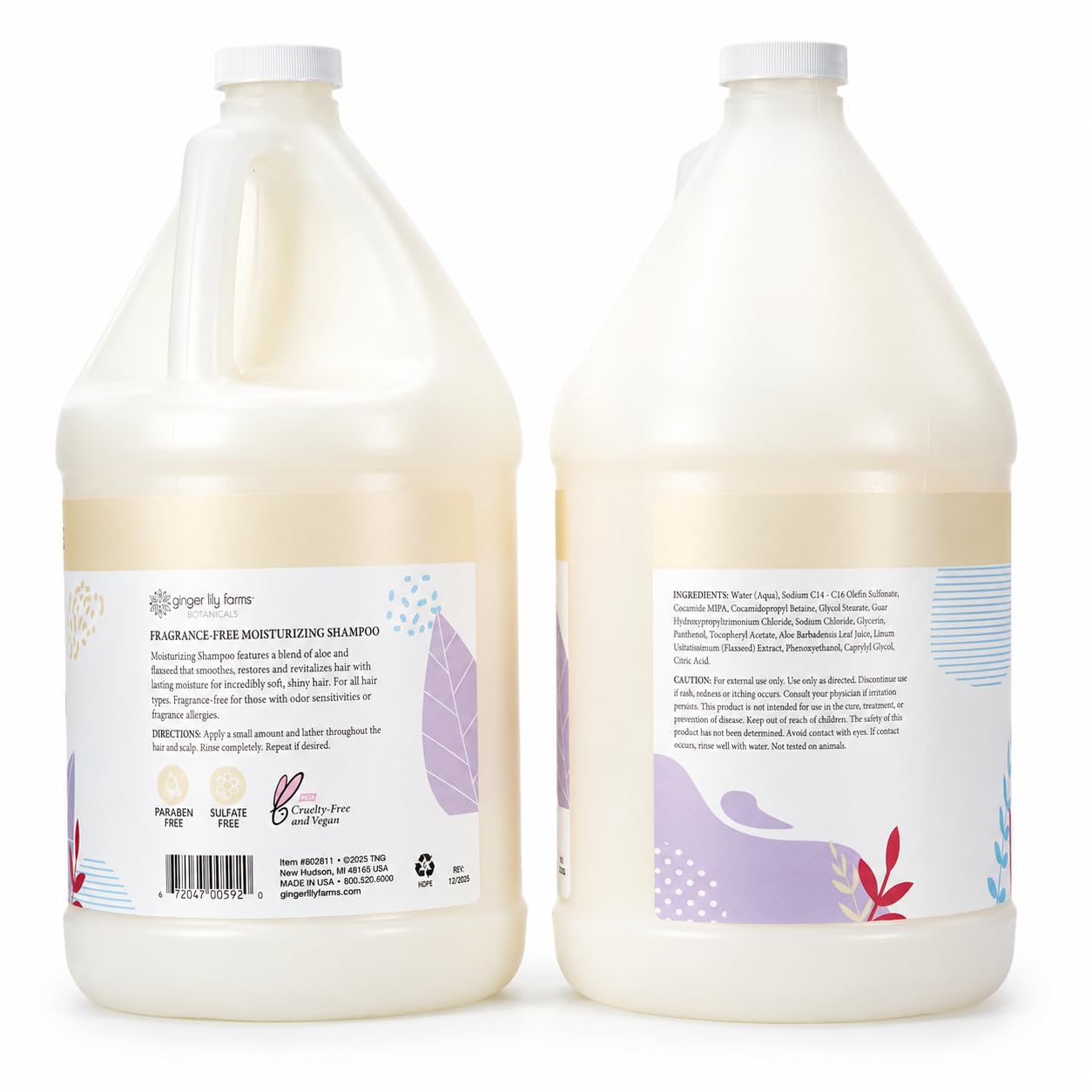 Ginger Lily Farms Botanicals Moisturizing Shampoo for All Hair Types