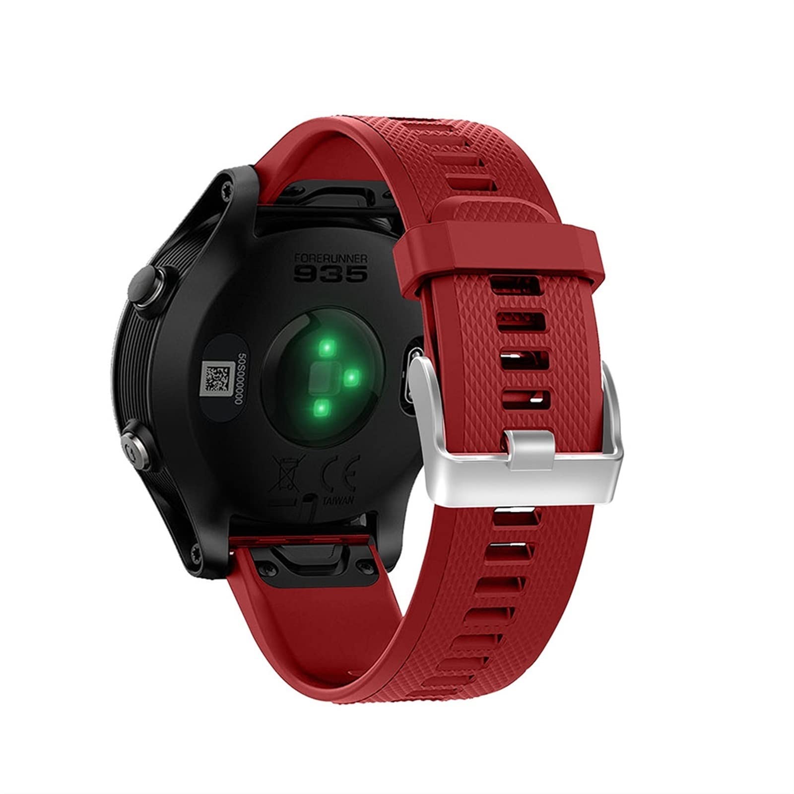 FTRONGRT Cinturino Orologio per Garmin Forerunner 955, Cinturino di Ricambio in Silicone con Garmin Forerunner 955-Ago di Pino Verde