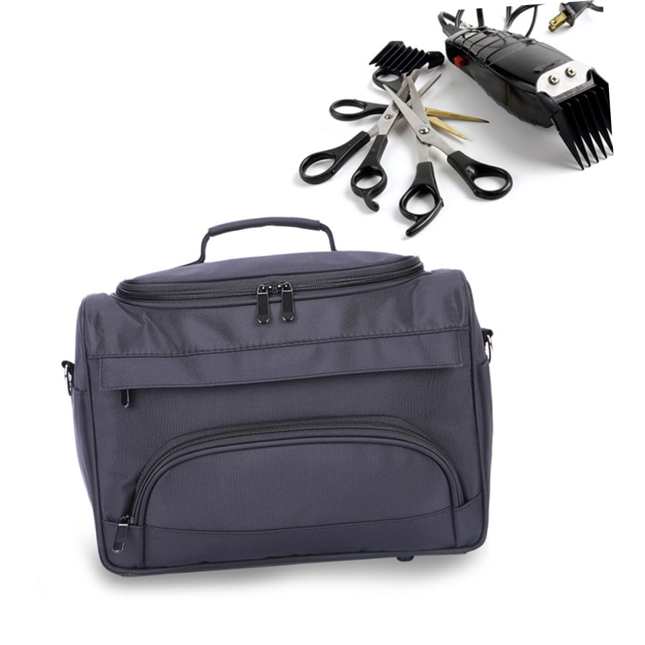 Housoutil Sac de Transport pour Coiffeur avec Multiples Poches Organisateur Outils de Coiffure Sac à Bandoulière pour Rangement de Matériel de Salon
