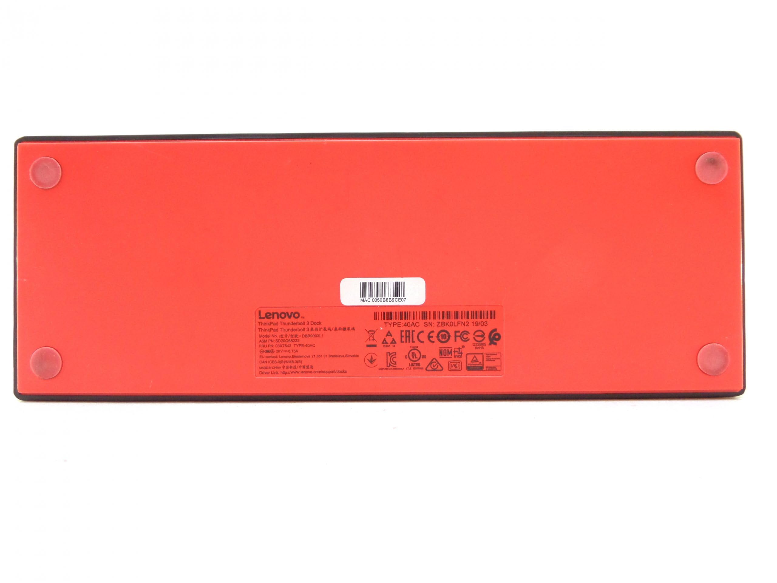 Amazon.com: Lenovo Thinkpad Thunderbolt 3 Docking Station