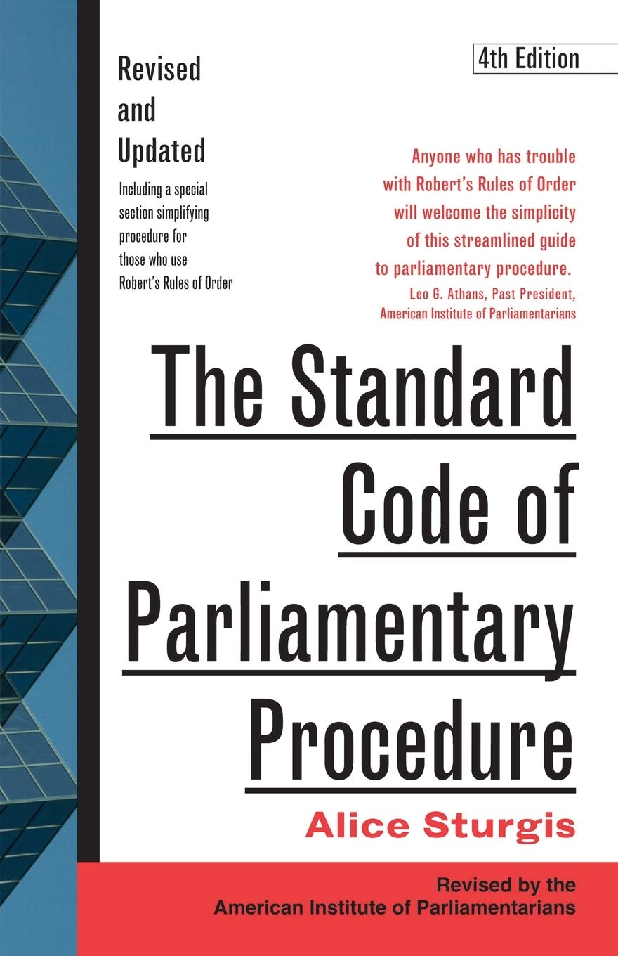The Standard Code of Parliamentary Procedure, 4th Edition