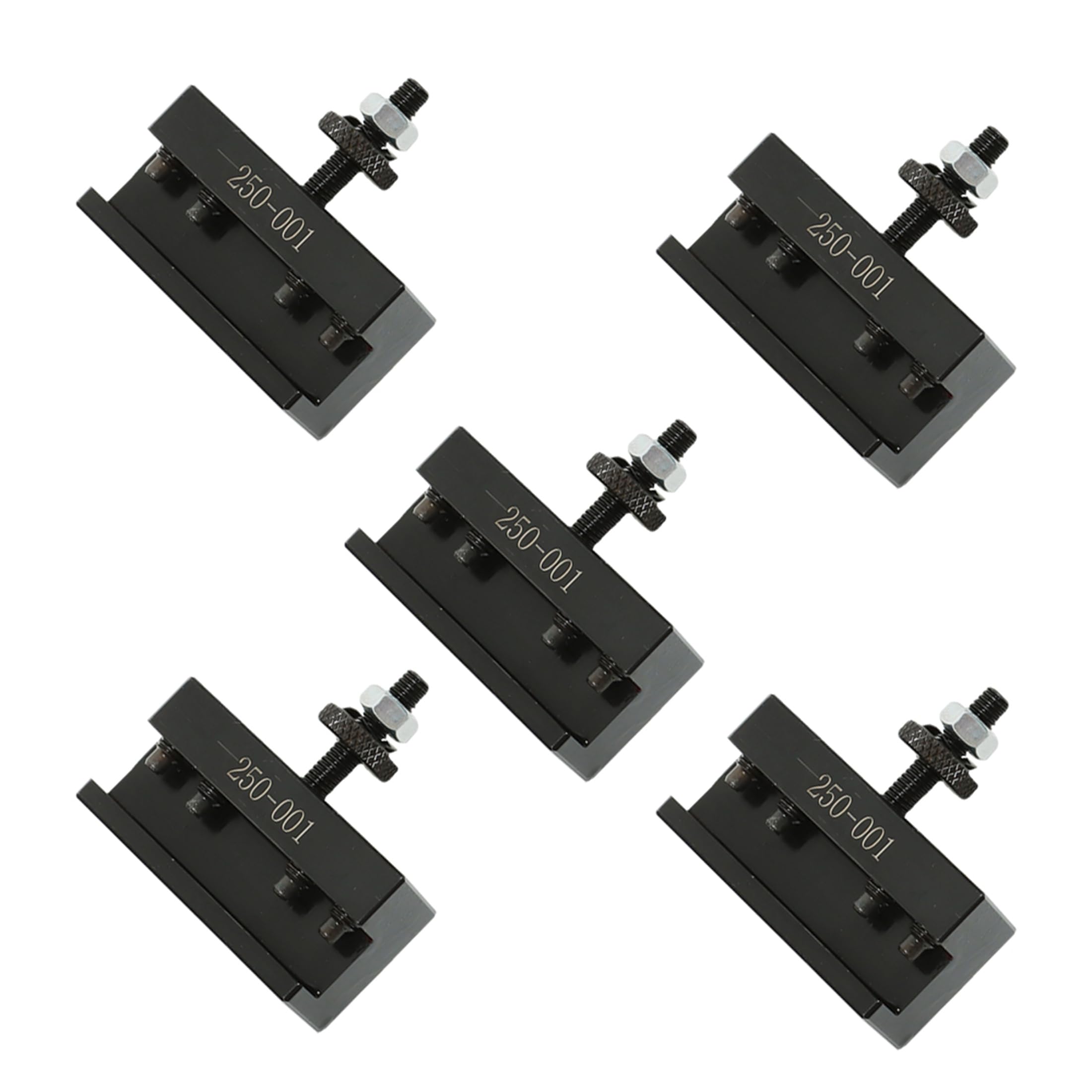 Photo 1 of Thomletha 5Pcs Turning Tool Holder 250-001 Quick Change Tool Post Set Tool Post OXA Fit for Lathe Machine