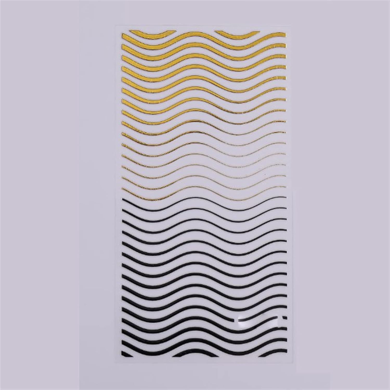 WZRY Nail Sticker, 6 Sheet Curve Stripe Lines Nails Stickers Gradient Adhesive Striping Tape Decal Decoration (Color : 6 Sheet) : Beauty & Personal Care