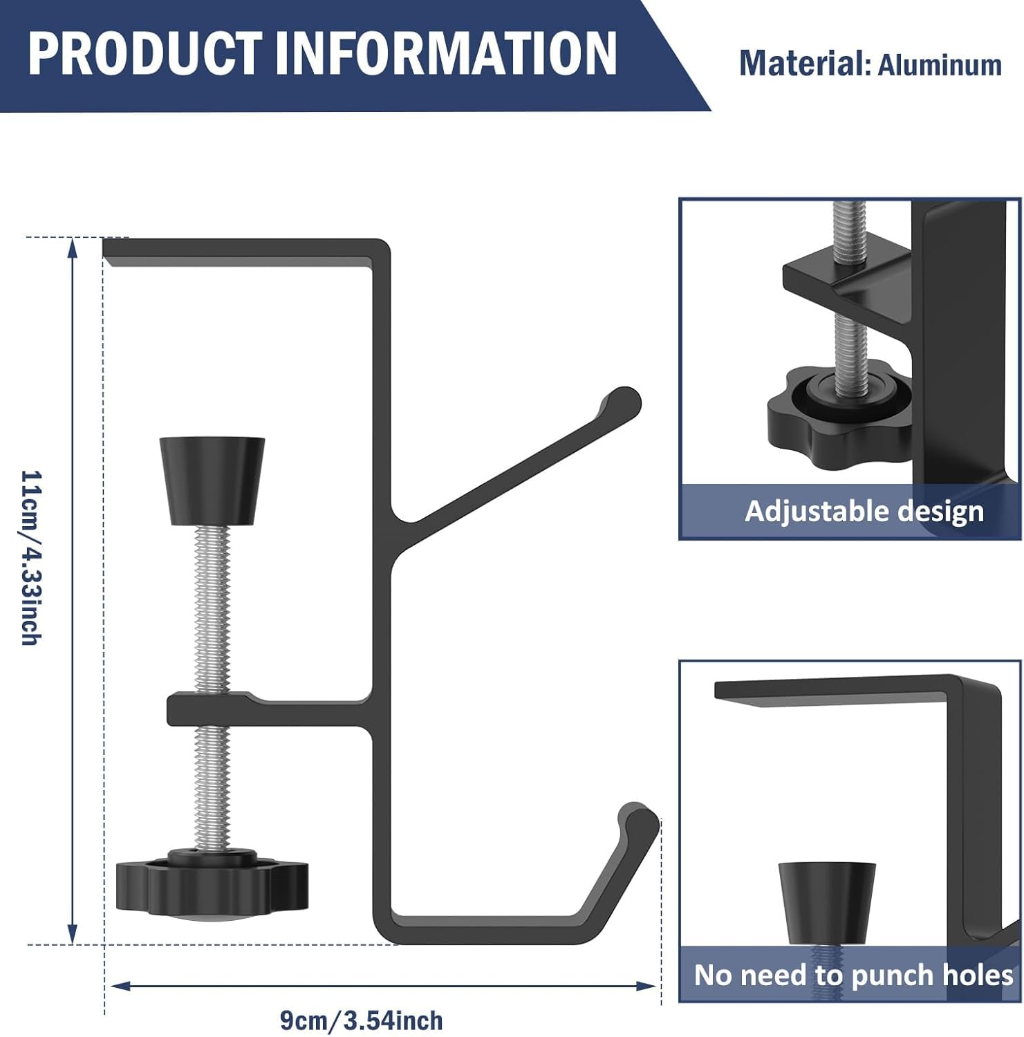 CEAJUSIOT Garland Hangers for Mantle,Mantle Hangers for Garland,2 in 1 Garland and Stocking Hanger Heavy Duty Adjustable Fireplace Holder (5)