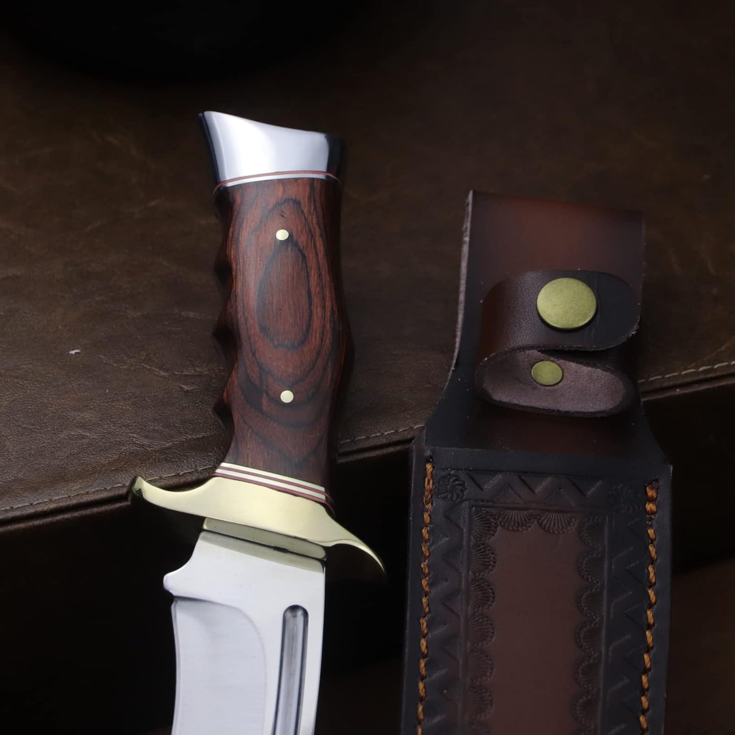 WPKOPYA(DeHong-78 Hunting Knife, Tactical knife ,fixed blade knife with sheath - Image 3