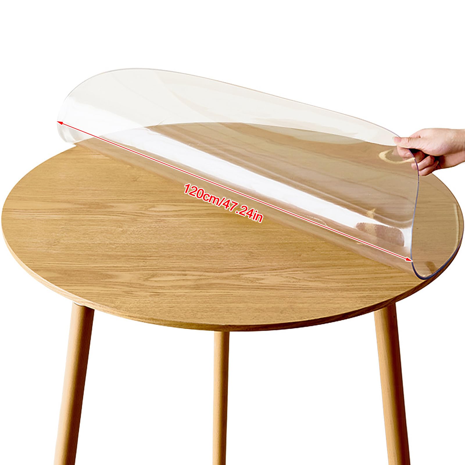 Domar - Pellicola Protettiva Per Tavolo Trasparente 2 Mm | Made In Germany | Bordo Smussato 45° | PVC Riciclabile