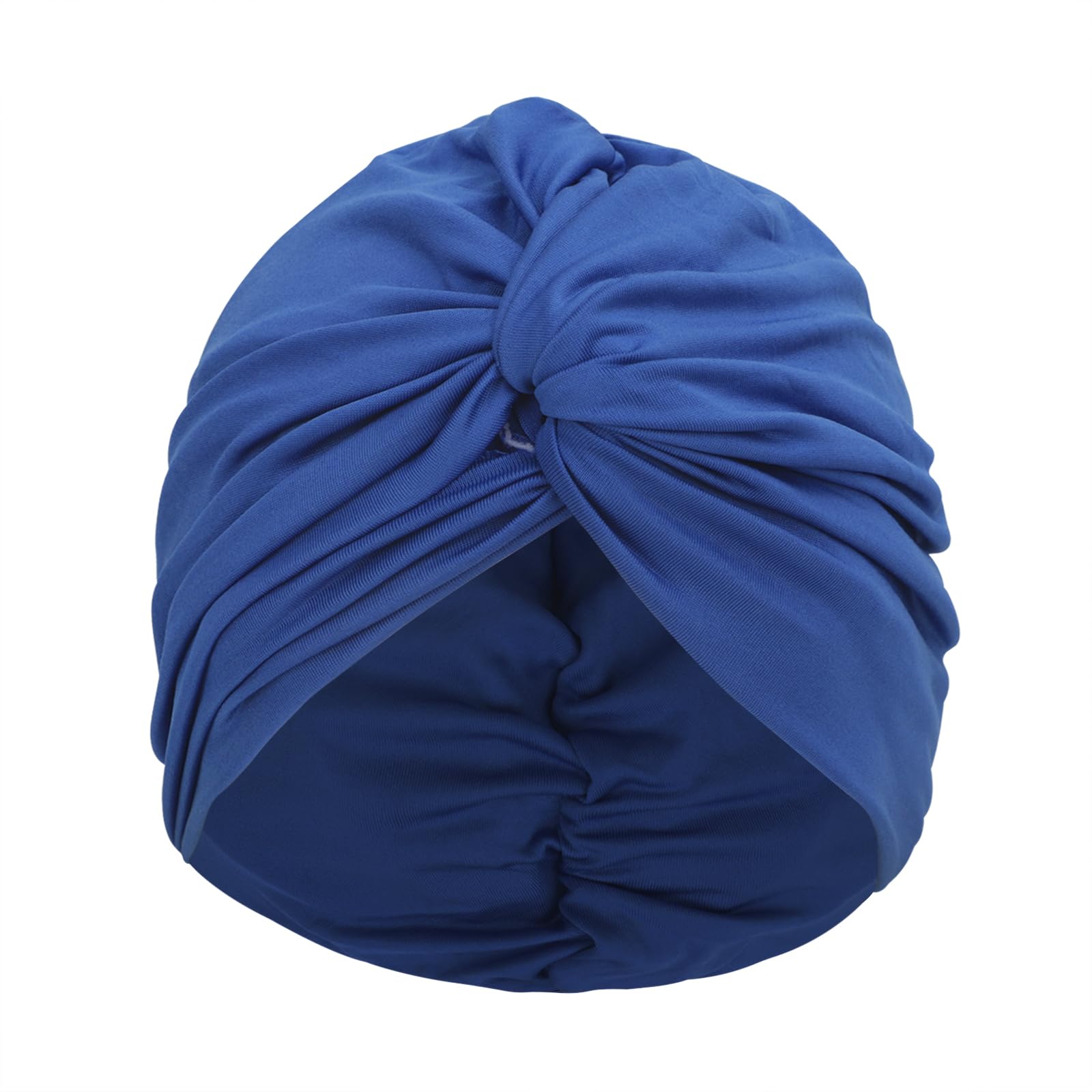 Womens Long Hair Swimming Cap Elastic Soft Fabric Hot Spring Bathing Cap Flowers Pleated Turban Hat Beanie Hat Hair Protector for Swim Pool Beach Shower (Style-8)