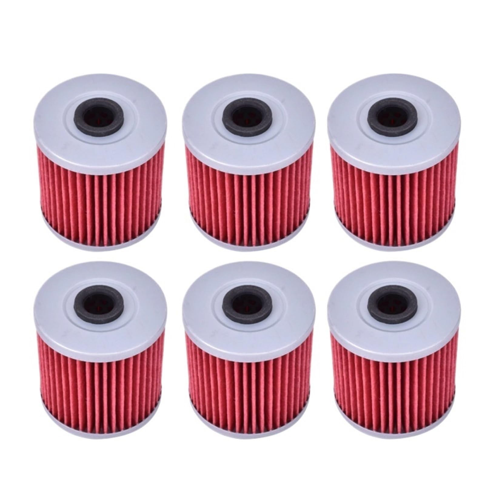 Motocyklowe filtry oleju Filtr oleju pasuje do Honda NC700 NC 700S NC750 NC750S NC750X NC750J Vultus CRF1000 Africa Twin 1000 Filtr oleju wkład(6pcs Red)
