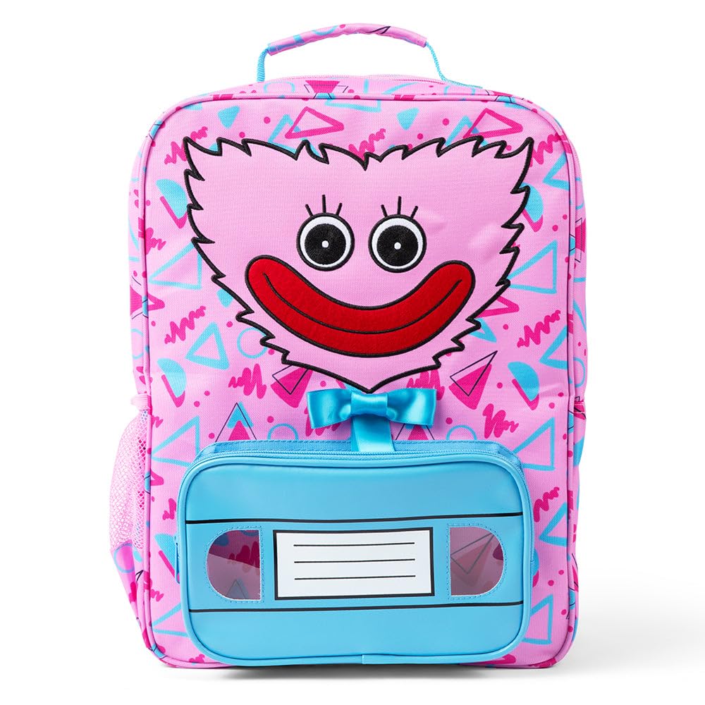 Poppy Playtime - Kissy Missy Backpack (16" School Bag w/Embroidery & Five Compartments)