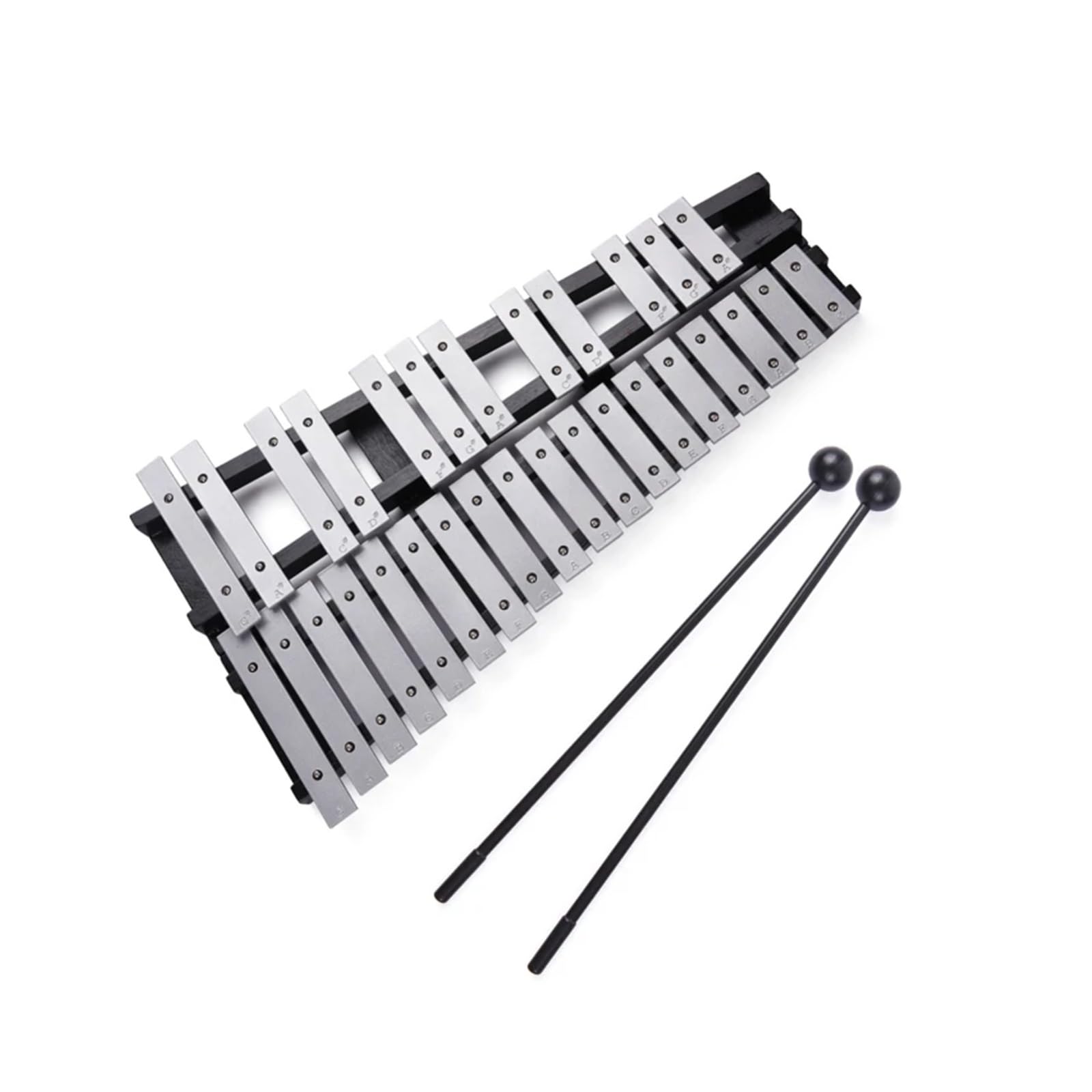 Xilófono Xilófono Glockenspiel plegable de 30 notas con marco de madera