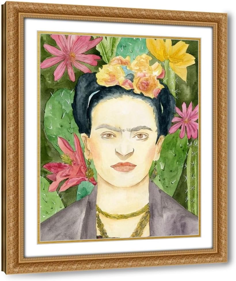 ArtDirect Frida Kahlo I Custom Framed Art Print Giclee Print or Canvas Options with Various Sizes and Customization by Wang, Melissa