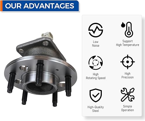 Miniatura 5 de PAROD Par 512150 Conjunto de buje de rodamiento de rueda FWD trasero compatible con Chevy Impala Monte Carlo Venture, Buick Regal Lacrosse Century