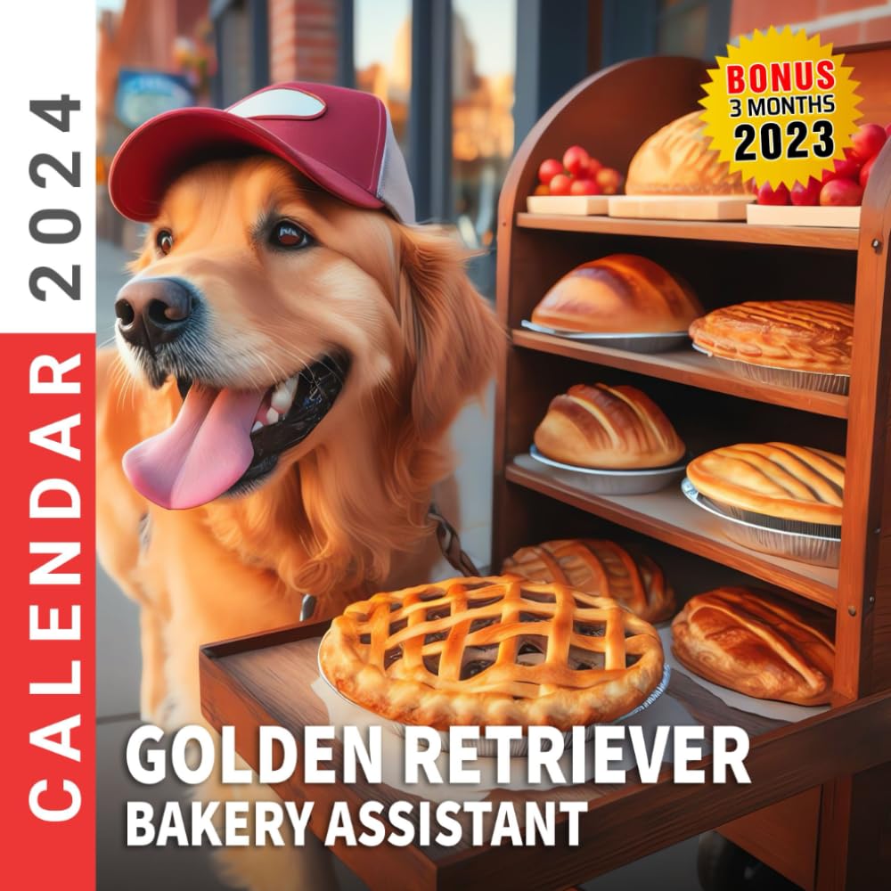 Goldie Bakery Assistant Calendar 2024: Jan 2024 to Dec 2024, BonUK 3 Months last 2023, 15 Months of Goldie Bakery Assistant, Thick & Sturdy Paper, ... Major UK Holidays, Kalendar, Calendrier
