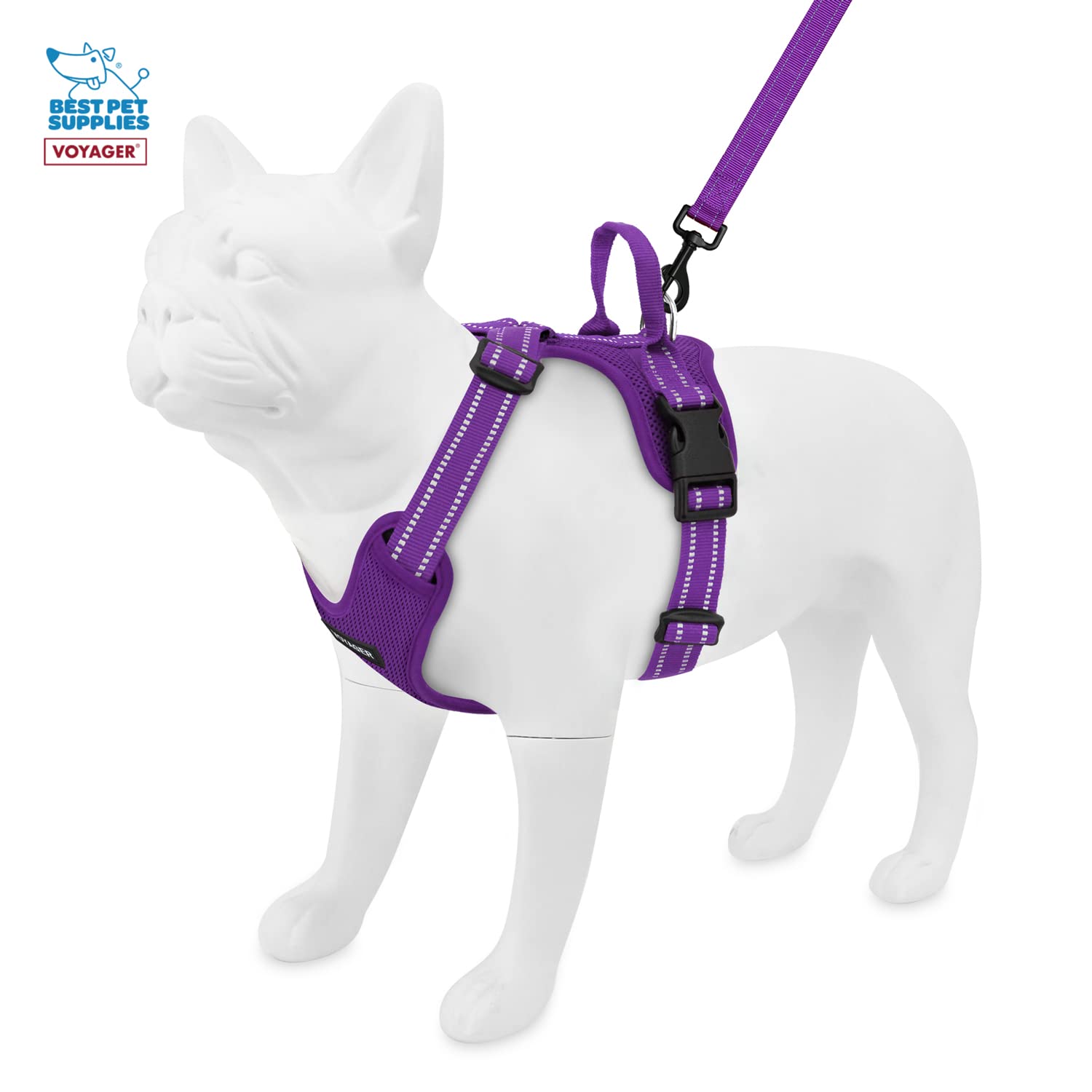 Air Frontier Mesh Dog Harness with and Reflective Dog Leash Set, Reflective Stitching - Image 4