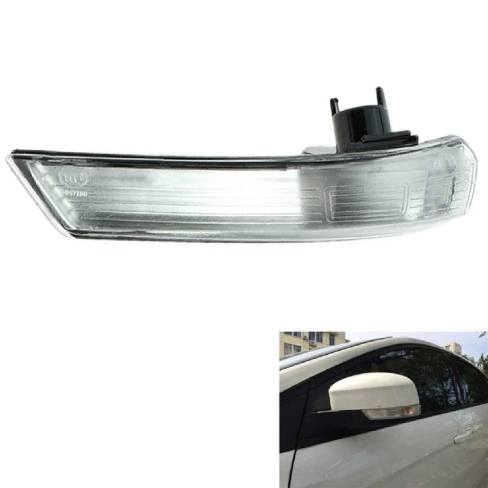 Pair Of Mirror Turn Signal Corner Light Lamp Cover Shade Screen Fit For Ford Focus 2 3 Mondeo,right