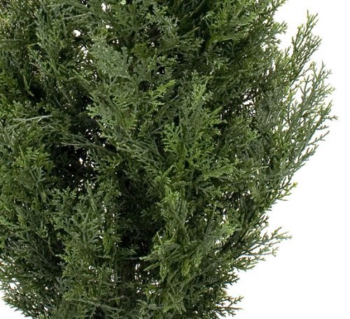 Two Pre-Potted 3' Artificial Cedar Topiary Outdoor Indoor Tree #TOP2