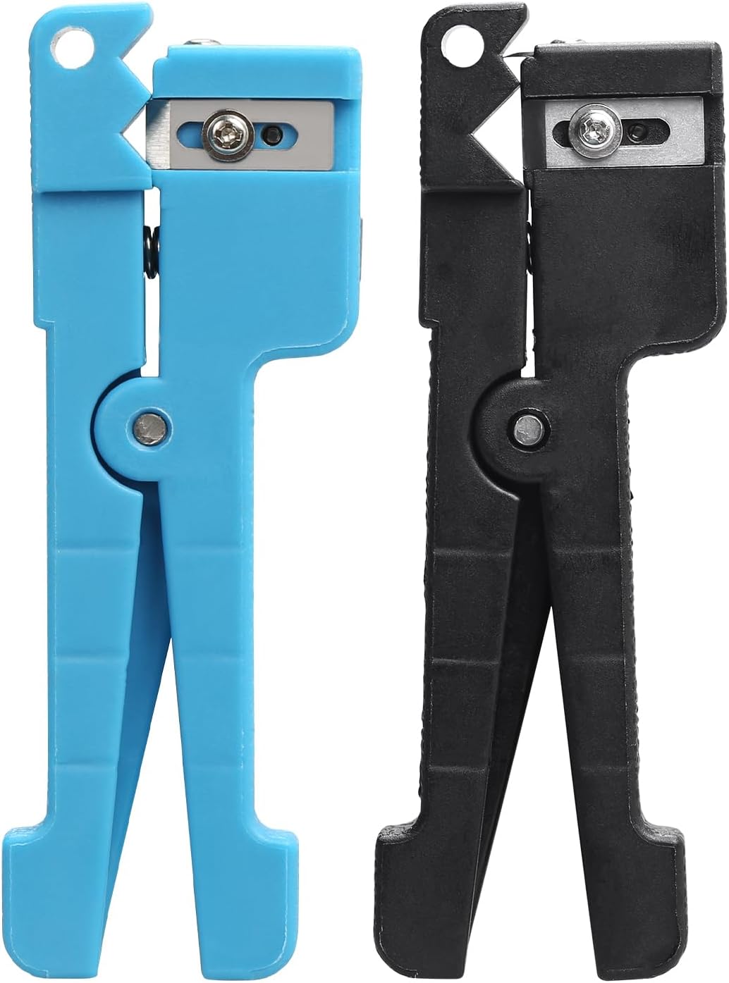 2-piece set fiber optical coaxial bundle tube stripper pliers (45-163+45-165) suitable for 3.2mm-7.9mm wire diameter fiber buffer tube socket stripper, coaxial cable stripper bundle tube stripper