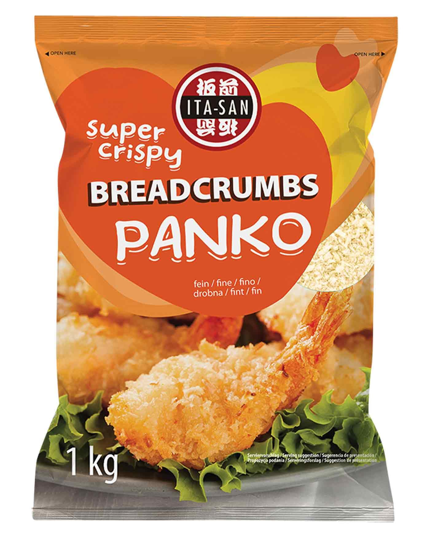 ITA-SAN Panko Paniermehl, Breadcrumps nach asiatischer Art zum Panieren von Fleisch, Fisch und Gemüse, 1 x 1kg