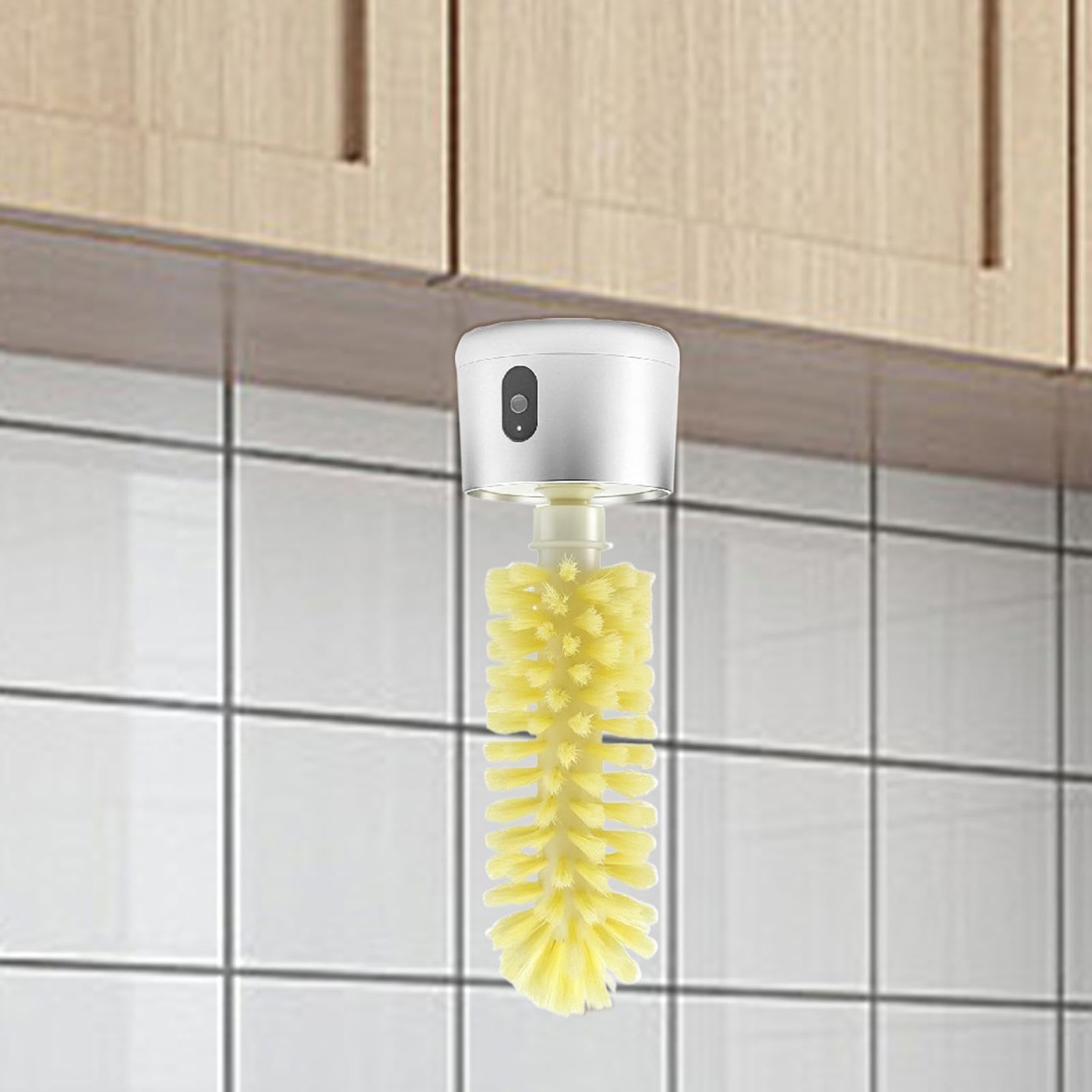 Cepillo eléctrico para botellas, limpiador de tazas giratorio de 60 grados, lavadora multifunción para el hogar, oficina, gimnasio, viajes, café, proteínas, vino, agitador diario, leche