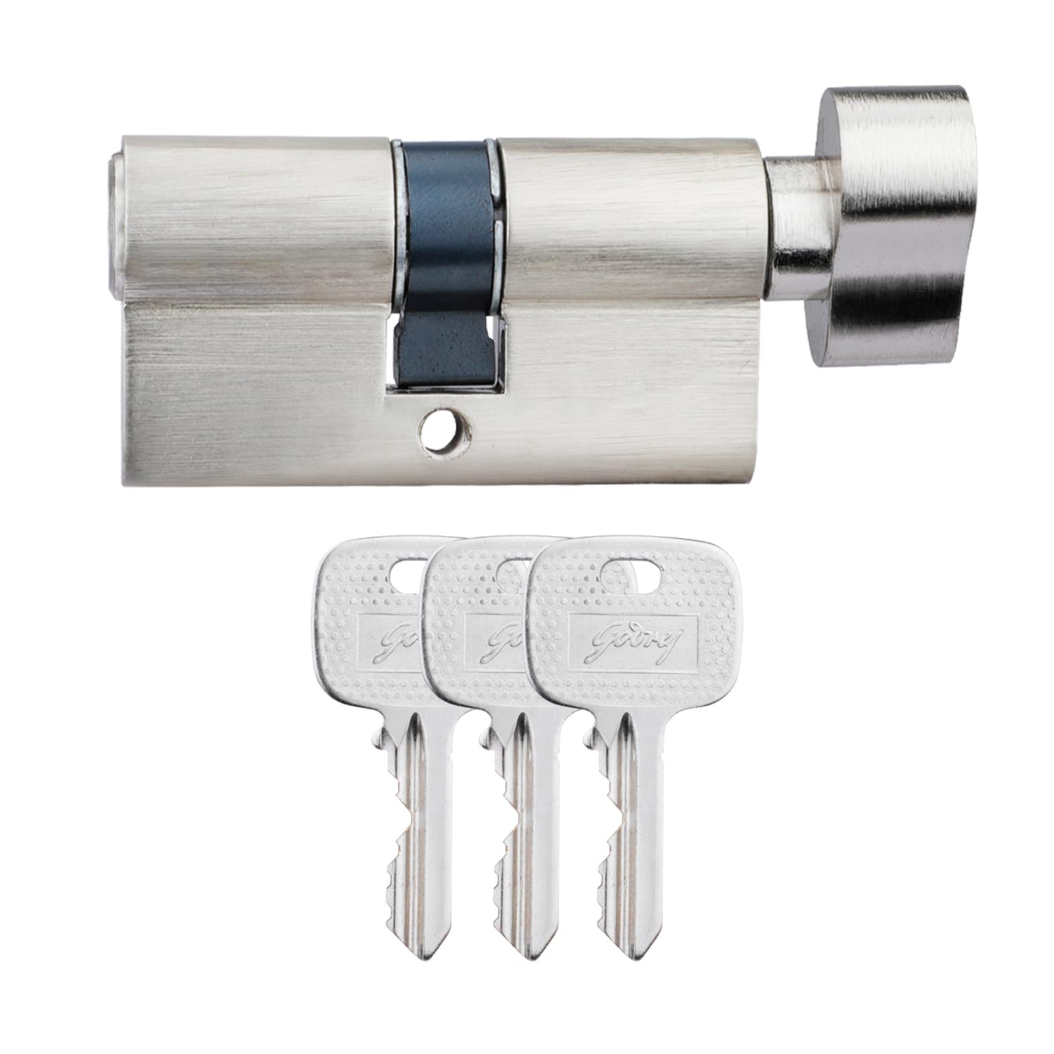 Godrej Cylinder | Eco Pin Cylinder | 1CK 60mm | Satin Steel Finish | Door Thickness Upto 40mm | 3 Keys (B0CTMTMR1R) Amazon Price History, Amazon Price Tracker