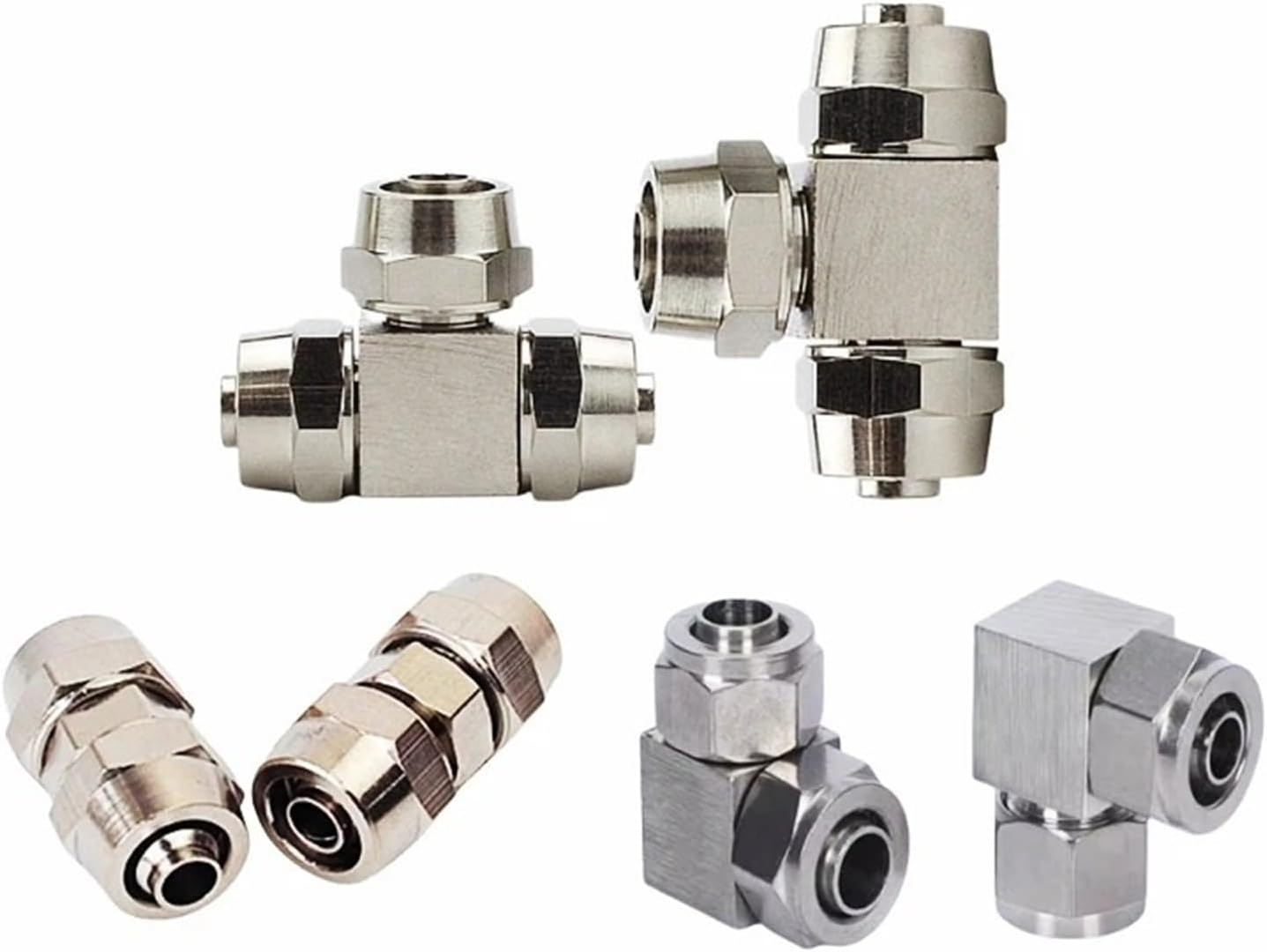 Metal PV PE PU Pneumatic quick coupling OD 4 6 8 10 12 14 16 MM Air Quick Connector For Hose Tube Fast Joint Connection (Color : K-PE4, Size : 10pcs)