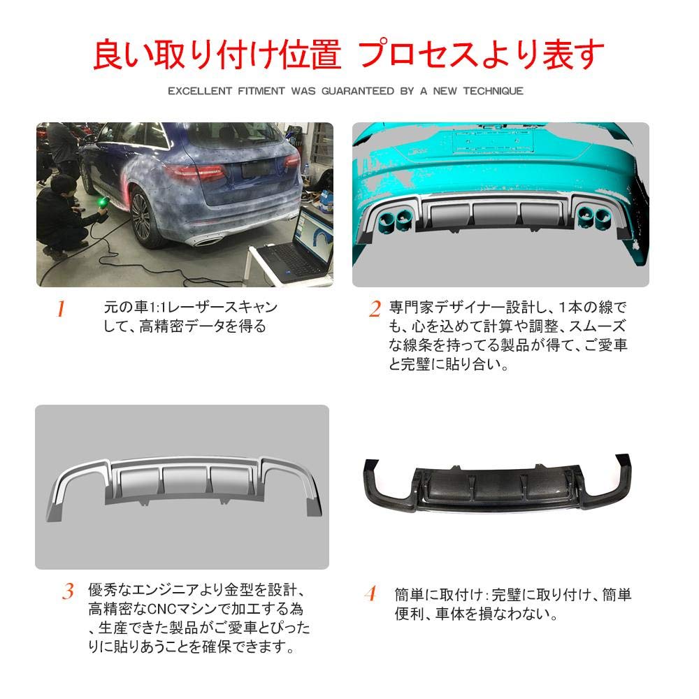 Amazon | JCSPORTLINE カーボン製 リア ディフューザーfor Audi A5