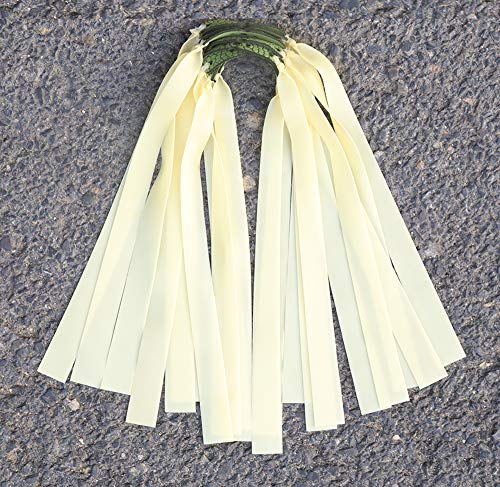 Obert 10pcs Slingshot Flat Bands Replacement White Slingshot Bands 0.65mm Thickness Hunting Catapult Elastic Bungee for 8mm 9mm 10mm 11mm12mm 13mm 14mm 15mm Slingshot Ammo