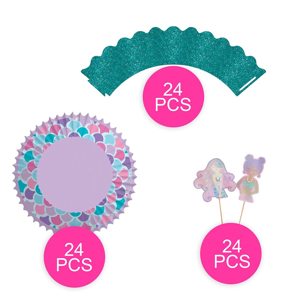 Shimmering Mermaids Cupcake Kit (2