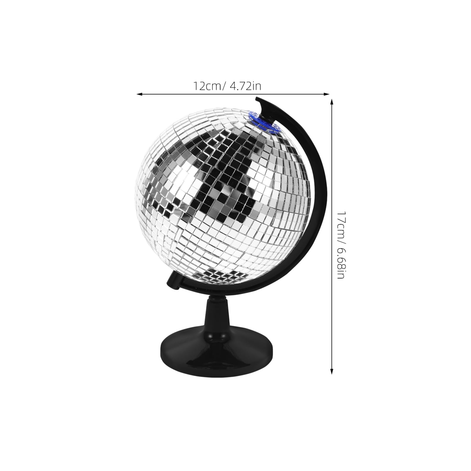BESTonZON Disco Globe Desk Decor Reflective for Office Mesmerizing Full Rotation Stylish for Men Cool Office Gadgets