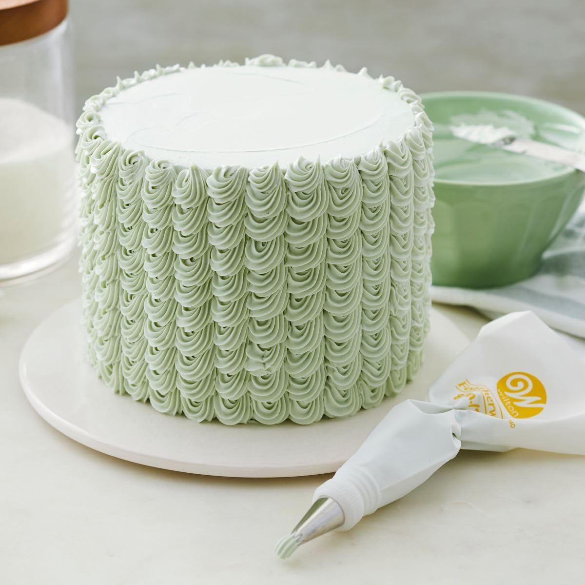 Lot De 3 Poches à Douille Professionnelles - 40/35/30 Cm - Revêtement Intérieur En Coton Robuste - 8 Douilles à Gâteau En Acier Inoxydable Pour Biscuits, Gâteaux, Biscuits, Décoration, Réutilisables