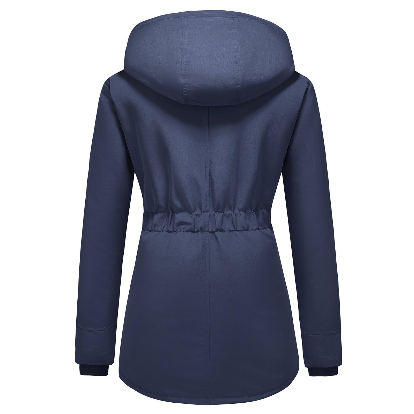 MODFUL Parka doublée Sherpa pour femme - Manteau d'hiver chaud à capuche épais
