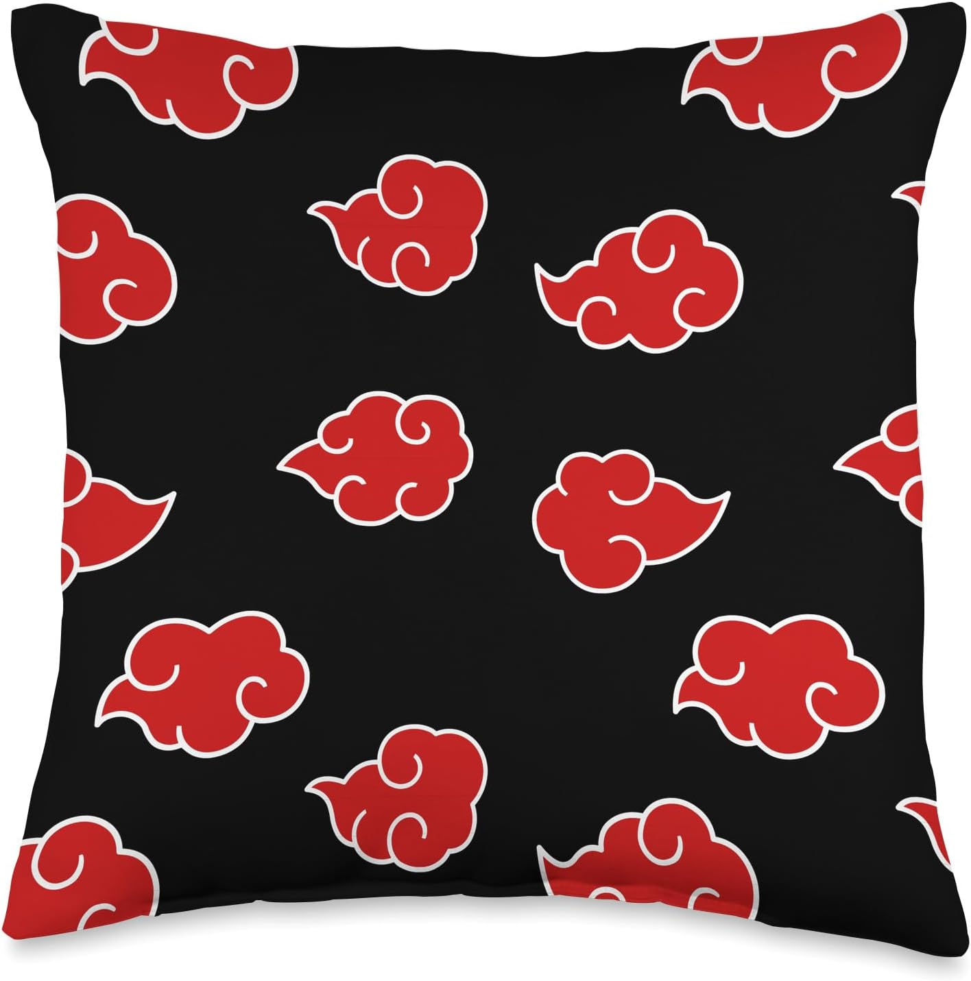 Shinobi Warrior Japanese Anime Ninja Clouds Throw Pillow