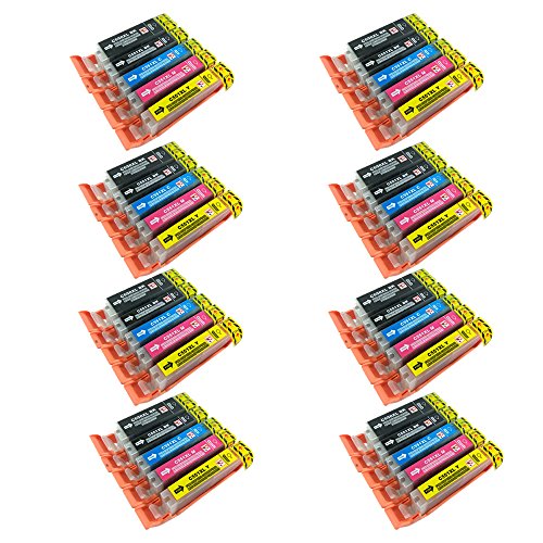 PerfectPrint - 40 PerfectPrint cartucho de tinta compatible reemplazar PGI-550/CLI-551 para Canon IP7250 MG5450 MG5550 MG6350 MG6450 MG7150 MX925 MX725 IP7250 MG5450 MG5550 MG6350 IP7250 MG5450 MG5550 MG6350 MG6450 MG7150 MX925 MX725