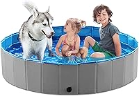Vista 10 de Jasonwell Piscina Plegable para Baño de Perros y Mascotas, Piscina Colapsible para Perros y Mascotas, Tina de Baño, Piscina Infantil, Piscina