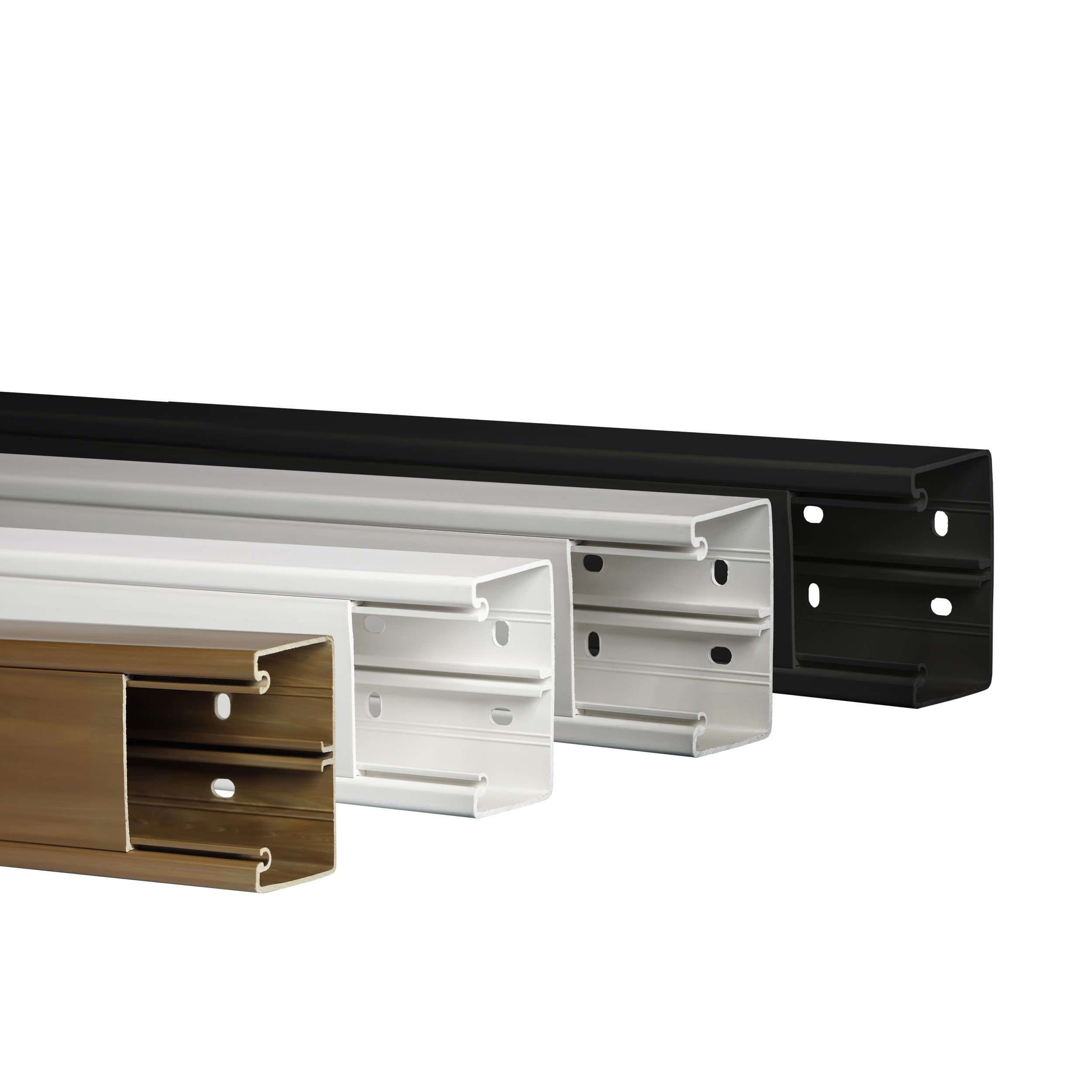 Kabelgoot Bureau - Kabelbeheer Voor Een Opgeruimde Werkplek - Set Van 2 Grijs 43 X 12 X 10 Cm