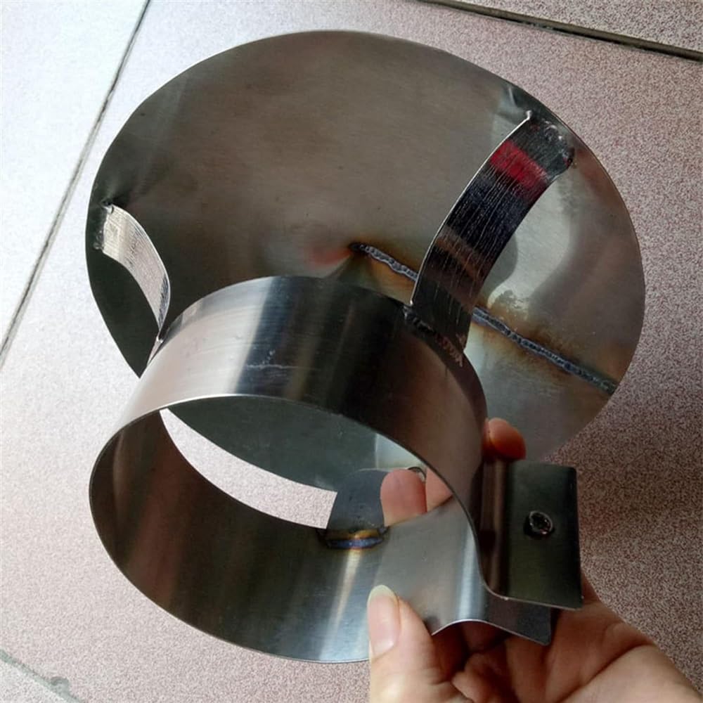 Strumento per il cofano del camino, protezione antipioggia per tubi, in acciaio inox, per condotti di ventilazione e cappuccio