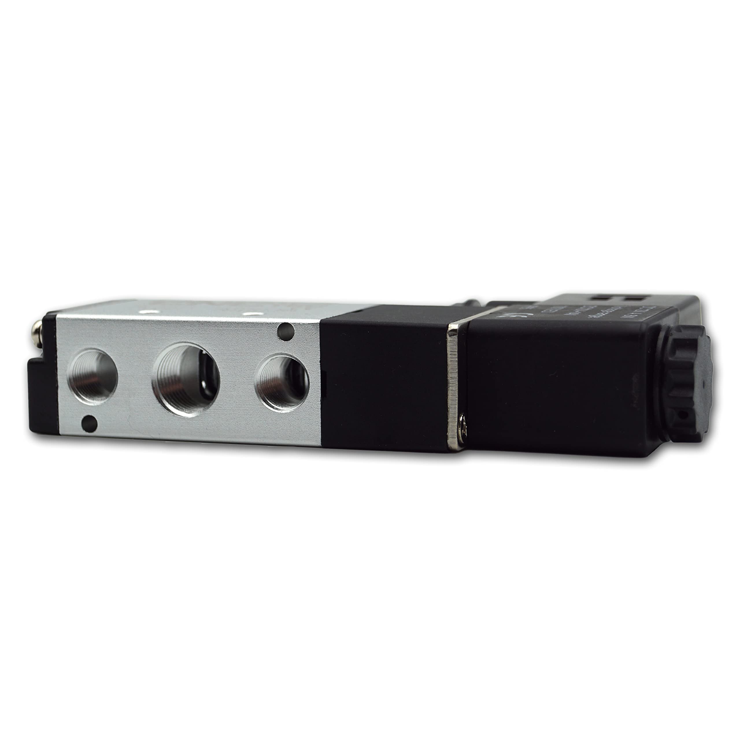 Válvula direccional magnética neumática 5/2 vías 1/4" 12 V CC (5/2 vías 1/4" 12 V DC)