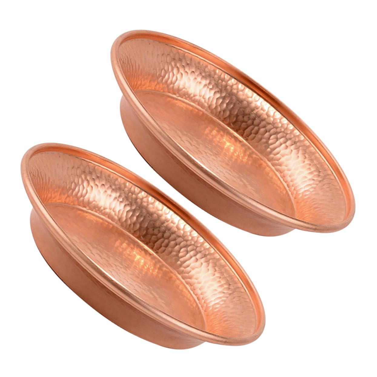 Cuencos de cobre 2 piezas de cobre puro tibetano cuencos de sacrificio para agua Buda cuencos de agua meditación hogar decorativo mandala plato
