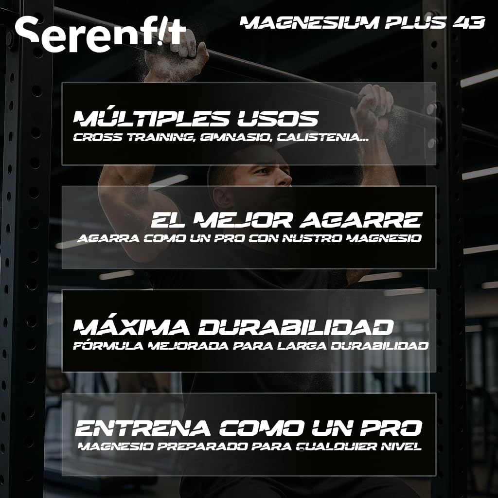 SERENFIT Carbonato de Magnesio en Polvo - magnesio Escalada - magnesio en Polvo Escalada - Polvo magnesio Crosstraining - magnesio calistenia (500 GR) — view 2