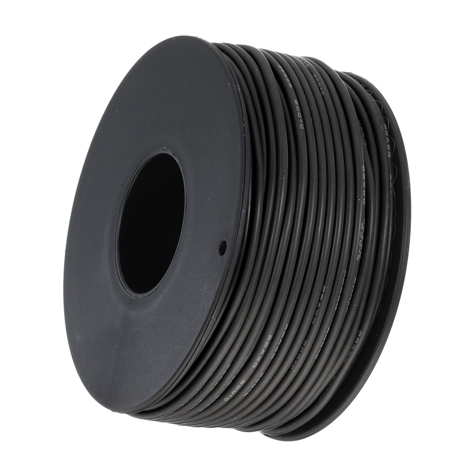 TA-VIGOR 18AWG 18 Gauge Silicone Electrical Wire, 30m Flexible Black Tinned Copper Stranded Cable, High Temp 600V Insulated Automotive Hookup Wire for LED, Home and Model Wiring