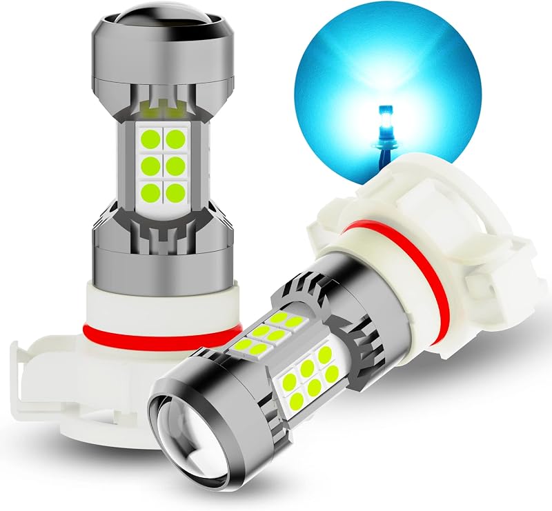 Lâmpadas LED para farol de neblina 5202 PS24W PHINLION 8000K Ice Blue – Par