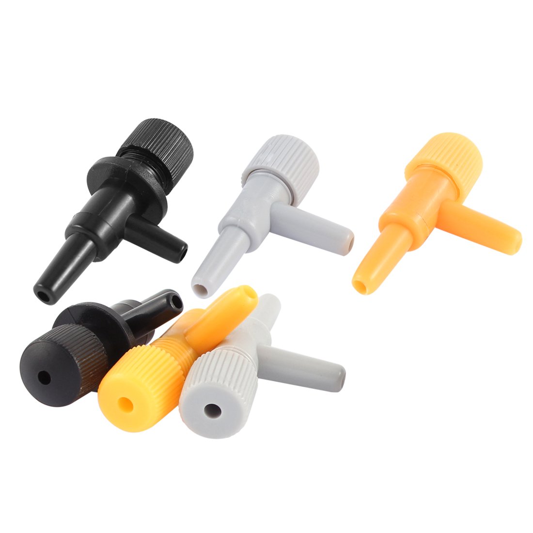 ZHuidjo Plastic 2 Way Aquarium Tank Air Flow Control Distributor Valve 6 Pcs (SN: df0 6c7 849 500 b5d)