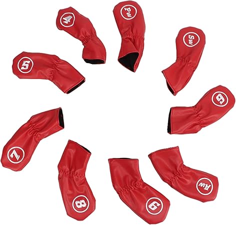 Golfschlägerhauben 12-teilig Mit Zahlen - Kunstleder Schutzhüllen Für Alle Marken