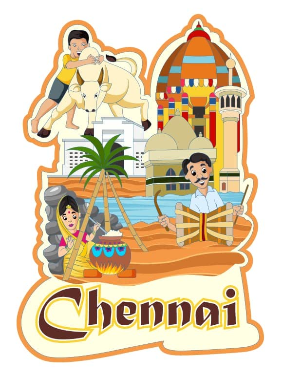 Skywalk India Souvenir Wooden MDF Chennai Fridge Magnet (Multicolour) (B0BLHQS61N) Amazon Price History, Amazon Price Tracker