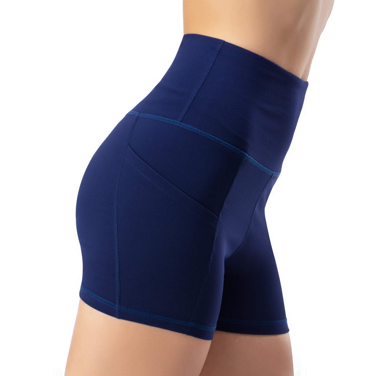 WateLves Damen Yoga Shorts Kurze Sporthose Leggings Fitness Shorts Jogginghose Fitness Hose Laufhose High Waist Kurze Hose Blickdicht Handytasche