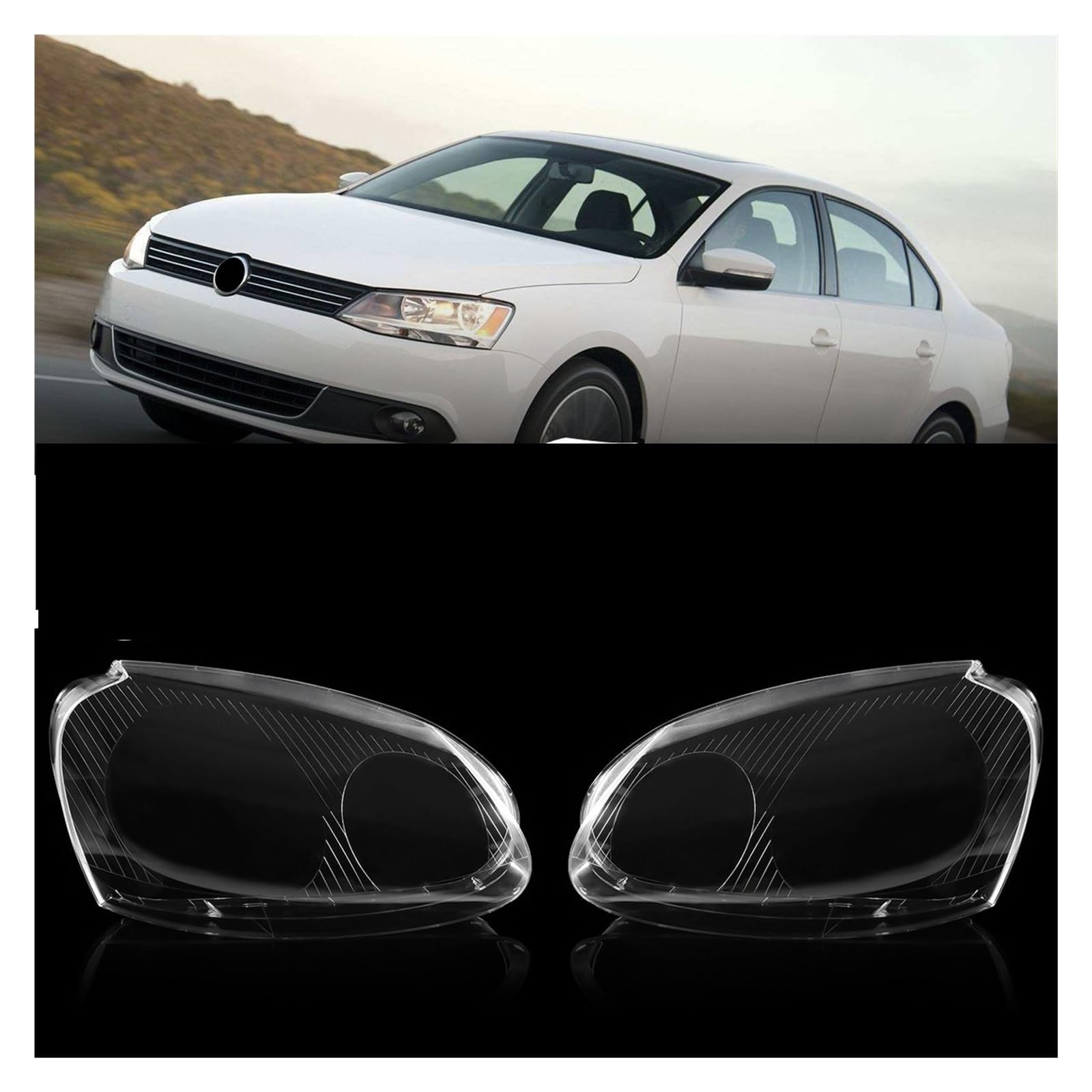 DEMULAX Couvercle De Lentille Transparente De Phare Avant