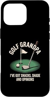 I've Got Snacks Shade And Opinions Funny Golf Grandpa Case for iPhone 16 Pro Max
