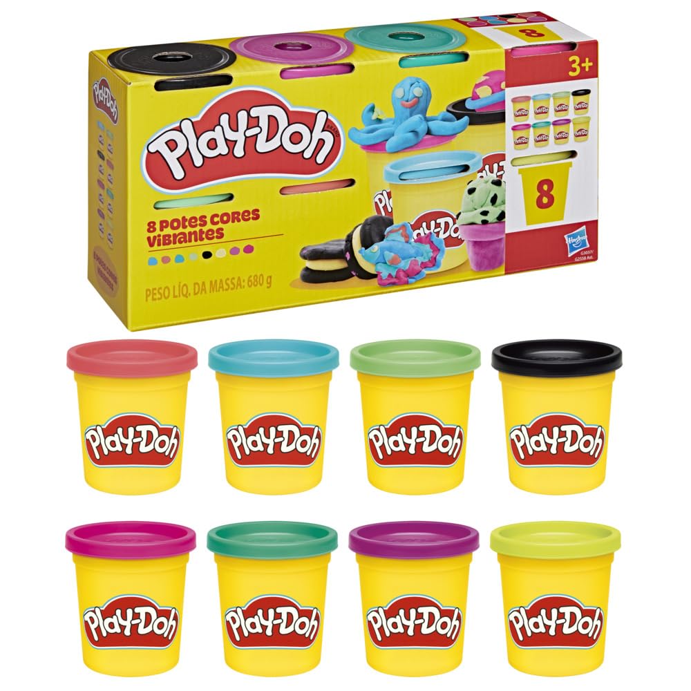 Play-Doh 8 Pack Rainbow Colors, 3 Ounce Cans of Modeling Compound, Kids Arts & Crafts, Preschool Toys for Girls & Boys 3+ — Amazon image 15