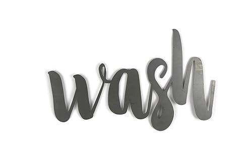 Miniatura 661 de Steel Metal Script Word Art - Various Sizes and Finishes (cheers Small 12.5x6", Raw, Unfinished Steel)